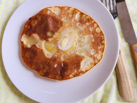 ベーキングパウダーなしで作るもちもちパンケーキ